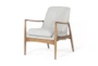 Grey Fabric + Nettlewood Frame Mid-Century Accent Chair - Signature