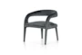 Charcoal Velvet Sculpted Accent Chair - Signature