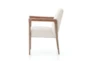 Caswell Natural Dining Arm Chair - Side