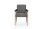 Caswell Black Dining Arm Chair - Front