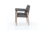 Caswell Black Dining Arm Chair - Side