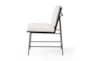 Sierra White/Black Ladderback Dining Chair - Side