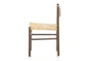 Mango Brown Woven Dining Chair - Side