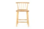 Bunsen Natural Curved Back Counter Stool - Front