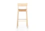 Allan Natural Woven Leather Bar Stool With Back - Back