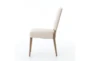 Caswell Dark Linen Armless Dining Chair - Side