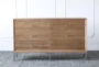 Natural Elm 6 Drawer Cabinet - Front