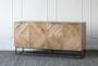 Reclaimed Pine + Iron Base 4 Door Sideboard - Signature