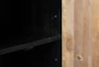Natural Reclaimed Pine + Black 2 Door Sideboard - Detail