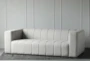 Neutral Fabric Vertical Channeled Sofa - Signature