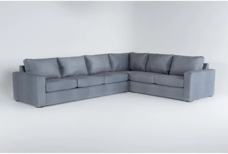 Araceli Graphite 140" 3 Piece Sectional With Left Arm Facing Sofa