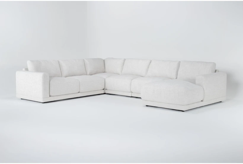 Dreanna 161" 5 Piece Sectional with Right Arm Facing Chaise - 360