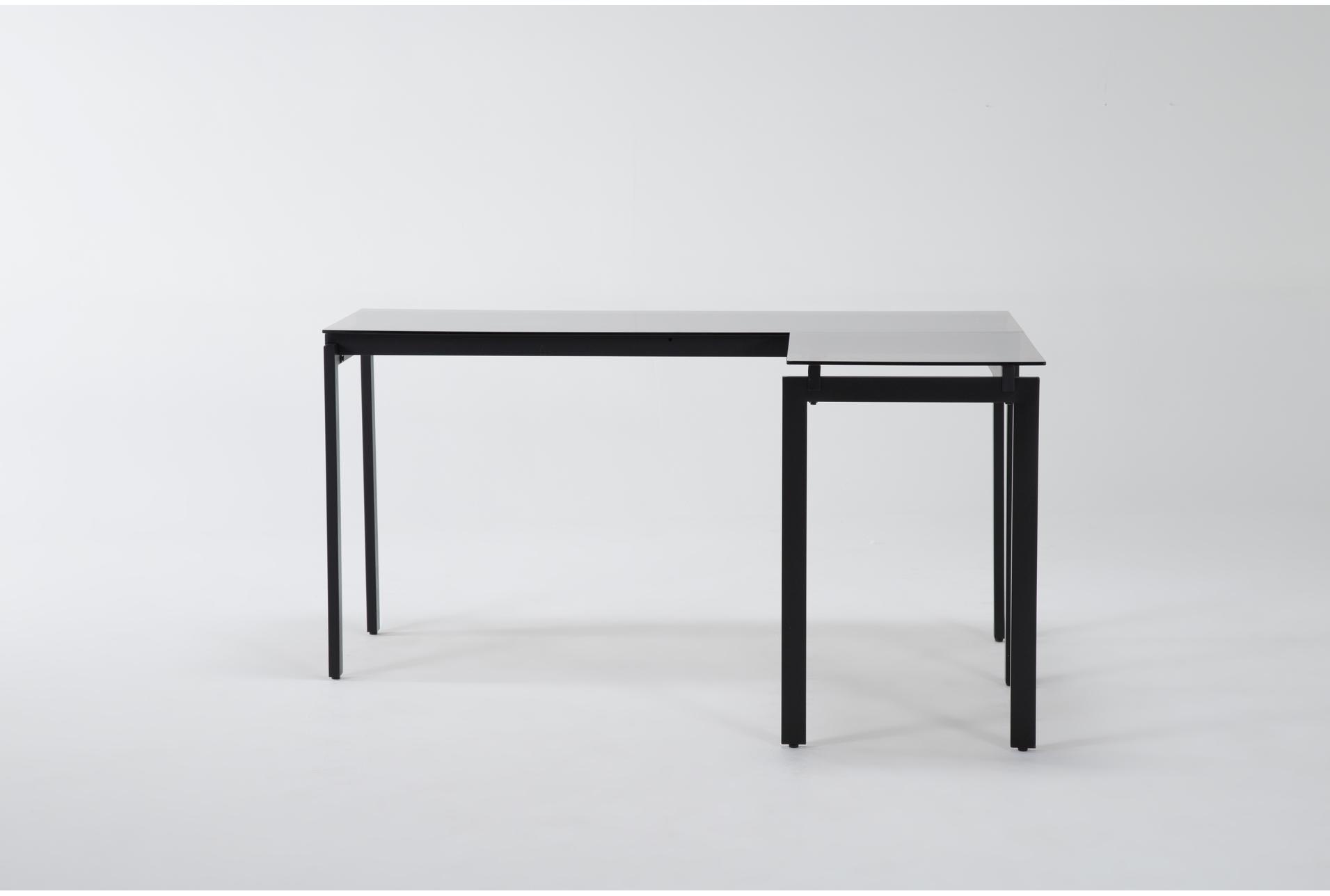 Studio II Black L-Shaped Desk | Living Spaces