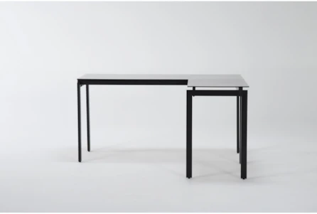 Studio II Black L-Shaped Desk
