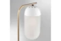 20 Inch White + Frosted Glass Capsule Table Lamp - Detail