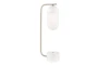 20 Inch White + Frosted Glass Capsule Table Lamp - Signature