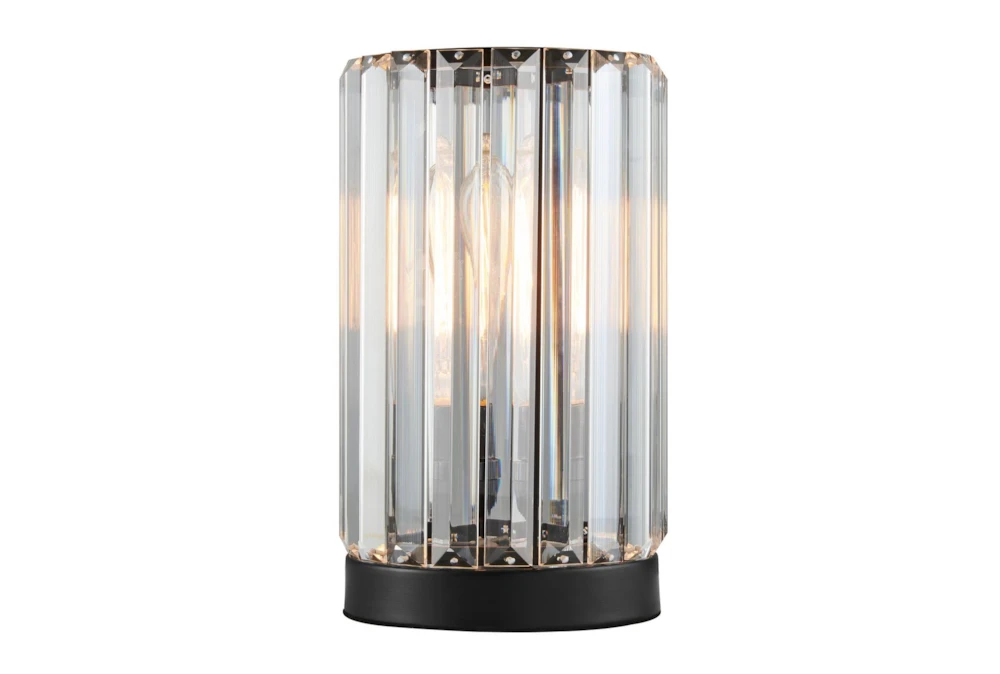 10 Inch Clear Crystal Rod Table Lamp