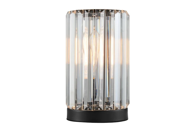 10 Inch Clear Crystal Rod Table Lamp - 360