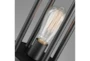 24 Inch Black Metal Edison Bulb Night Light Dome Shape Table Lamps 2 Piece Set - Detail
