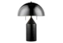 20 Inch Black 2 Light Mushroom Dome Lamp With Pull Chain Switch - Signature