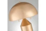 20 Inch Gold  2 Light Mushroom Dome Lamp With Pull Chain Switch - Detail