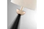 20 Inch Black + Gold Cone Table Lamp - Detail
