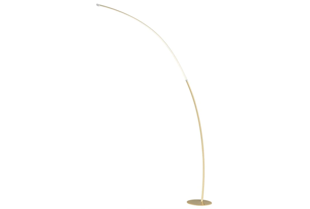 80 Inch Powder Gold Dimmable Led Arc Floor Lamp