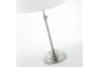 Silver Brushed Nickel Adjustable Height Table + Floor Lamps 3 Piece Set - Detail
