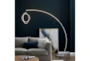83 Inch Silver Arc + Dimmable Led Orb Floor Lamp - Room