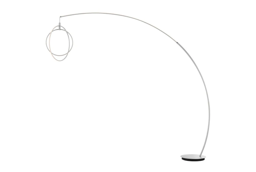 83 Inch Silver Arc + Dimmable Led Orb Floor Lamp - 360