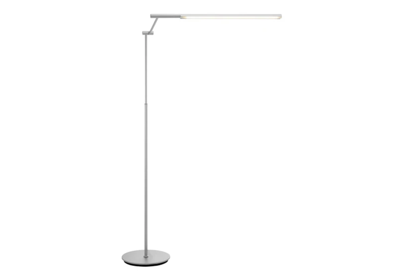 60 Inch Silver Dimmable Led Adjustable Blade Task Floor Lamp - 360