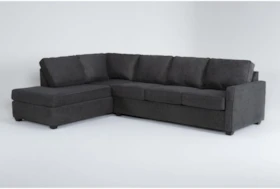 Mathers Slate 2 Piece Sectional With Left Arm Facing Corner Chaise Sofa