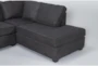 Mathers Slate 125" 2 Piece Sectional with Right Arm Facing Corner Chaise - Detail