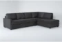 Mathers Slate 2 Piece Sectional With Right Arm Facing Corner Chaise Sofa - Signature