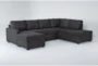 Mathers Slate 2 Piece Sectional With Right Arm Facing Corner Chaise & Left Arm Facing Sofachaise - Signature