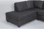 Mathers Slate 2 Piece Sectional With Left Arm Facing Corner Chaise, Right Arm Facing Sleeper Chaise & Ottoman - Detail