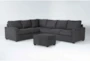 Mathers Slate 2 Piece Sectional With Right Arm Facing Sleeper Sofa & Ottoman - Signature