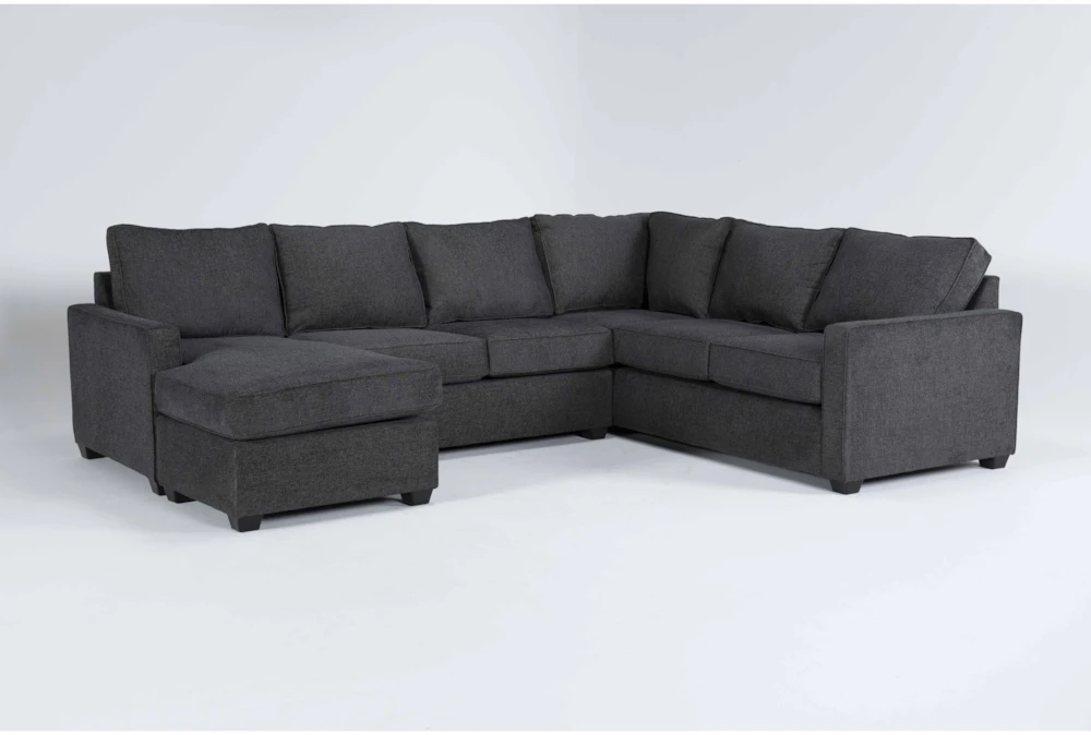 Mathers Slate 2 Piece Sectional With Left Arm Facing Sleeper Sofa & Chaise