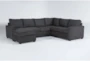 Mathers Slate 2 Piece Sectional With Left Arm Facing Sleeper Sofa & Chaise - Signature