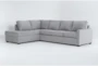 Mathers Oyster 125" 2 Piece Sectional with Left Arm Facing Corner Chaise - Signature