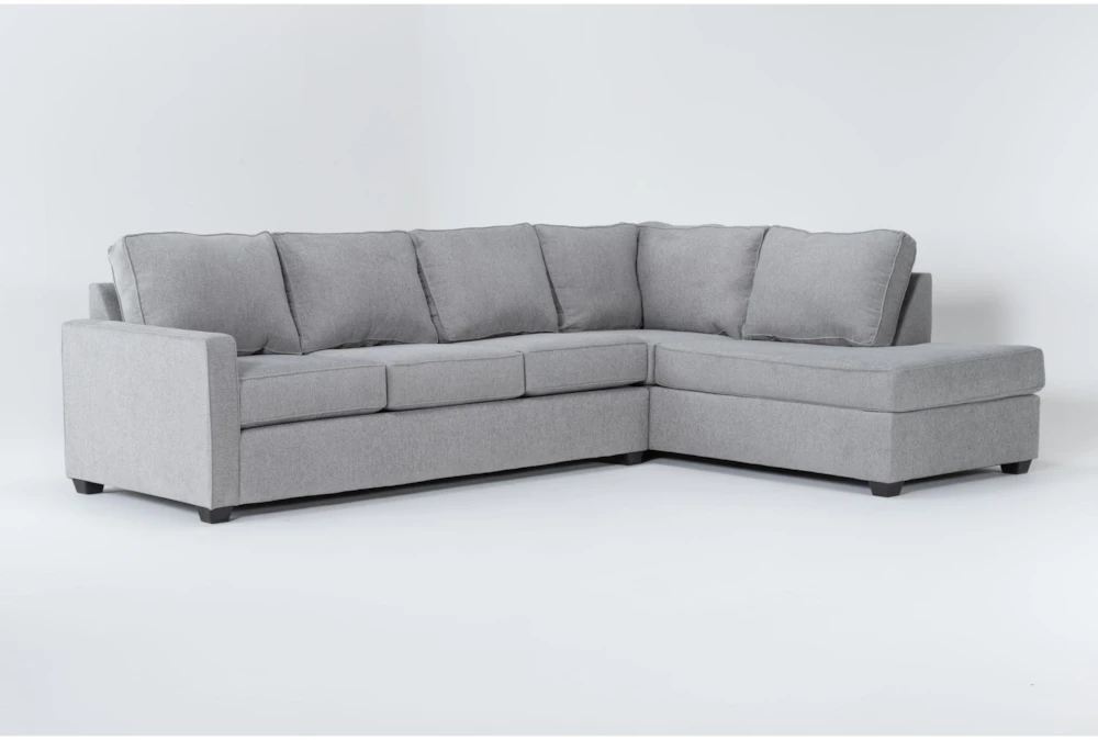 Mathers Oyster 125" 2 Piece Sectional with Right Arm Facing Corner Chaise