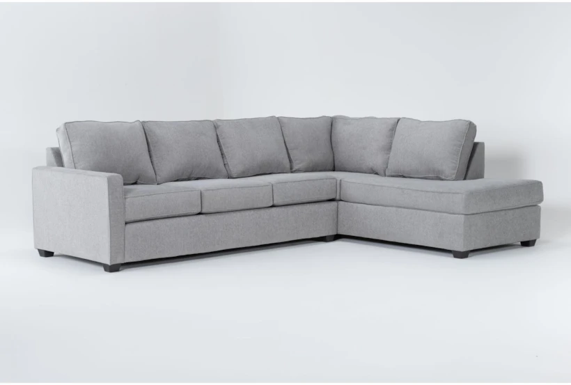 Mathers Oyster 125" 2 Piece Sectional with Right Arm Facing Corner Chaise - 360