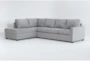 Mathers Oyster 125" 2 Piece Sectional with Right Arm Facing Queen Sleeper Sofa & Left Arm Facing Corner Chaise - Signature