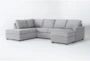 Mathers Oyster 125" 2 Piece Sectional with Right Arm Facing Sofa Chaise & Left Arm Facing Corner Chaise - Signature