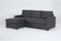 Mathers Slate 91" Sleeper Sofa with Reversible Chaise - Detail