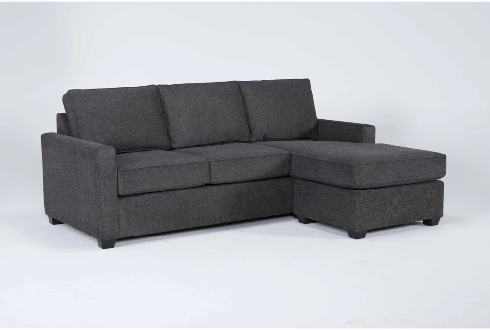 Mathers Slate 91" Sleeper Sofa W/ Reversible Chaise