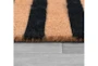 2'X4'9" Doormat Stripe Black + Natural - Detail