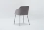 Davy Grey Velvet Chair - Side