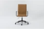 Luciana Tan Faux Leather Rolling Office Desk Chair - Signature