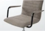 Luciana Taupe Faux Leather Rolling Office Desk Chair - Detail